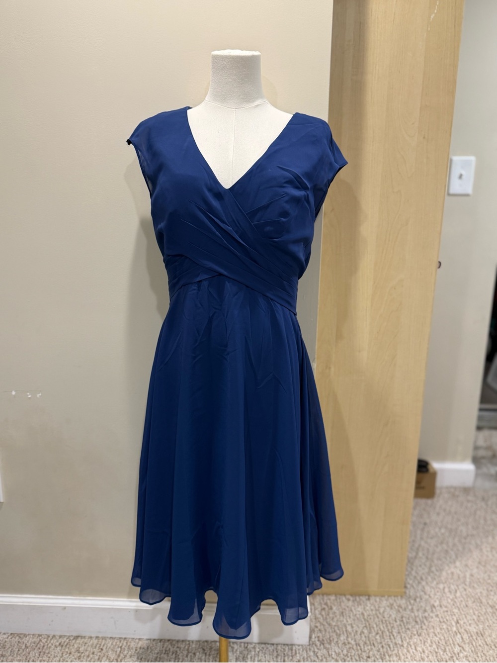 JJs House Blue V-Neck Midi Dress
